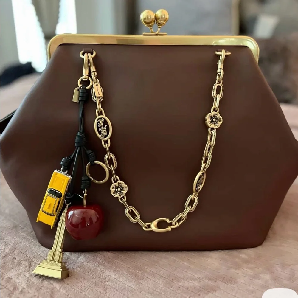 Coach Large Kisslock Frame Bag - Picture 14 of 16